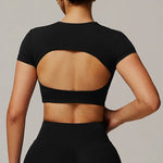Load image into Gallery viewer, Contour Yoga Cropped Top Short Sleeve Performance Pro
