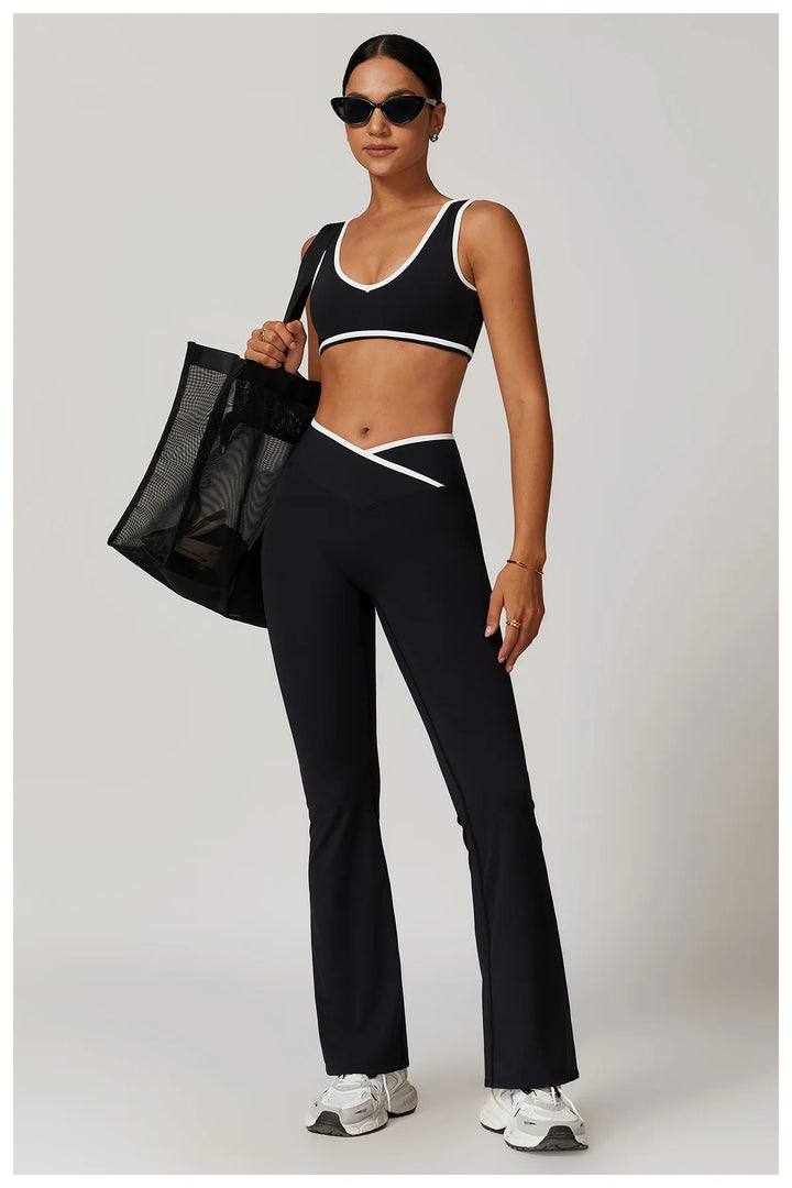 Color Block Bra Contoured Feather Weight Breathable