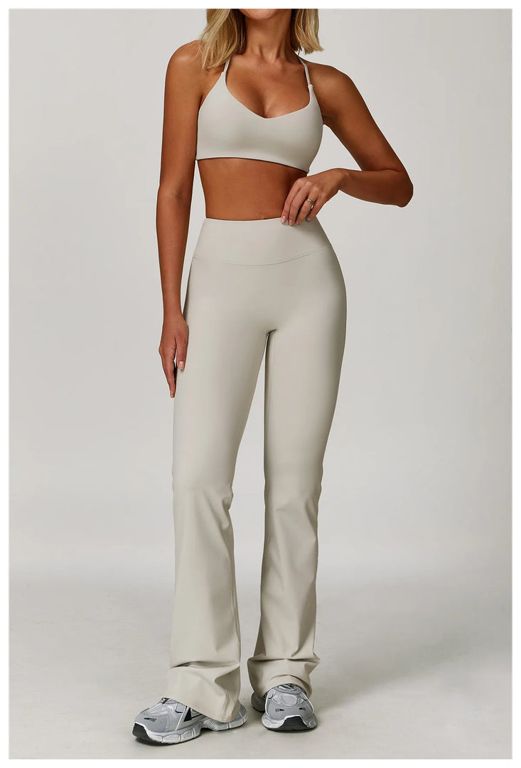 Luxuriously High Waist Contour Bell Bottom Leggings