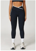 Load image into Gallery viewer, High Waist Sculpt Leggings Breathable Knit Performance Wear
