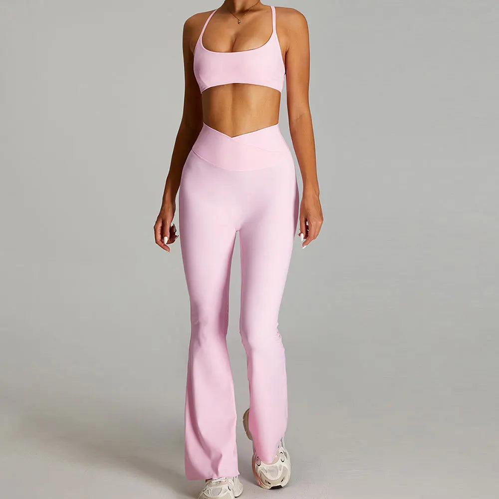 Luxurious Contoured Yoga Set Quick Drying Performance