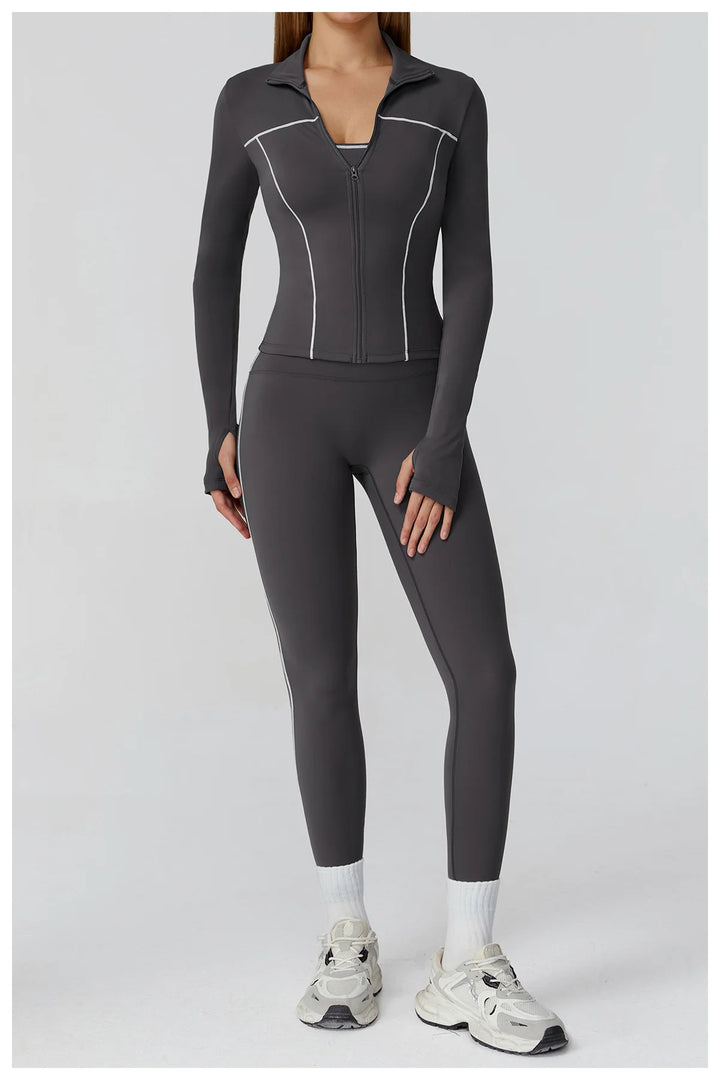 Contour Performance High Waist Athleisure Set Seamless