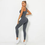 Load image into Gallery viewer, Seamless Contour Two Piece Yoga Set Performance Wear
