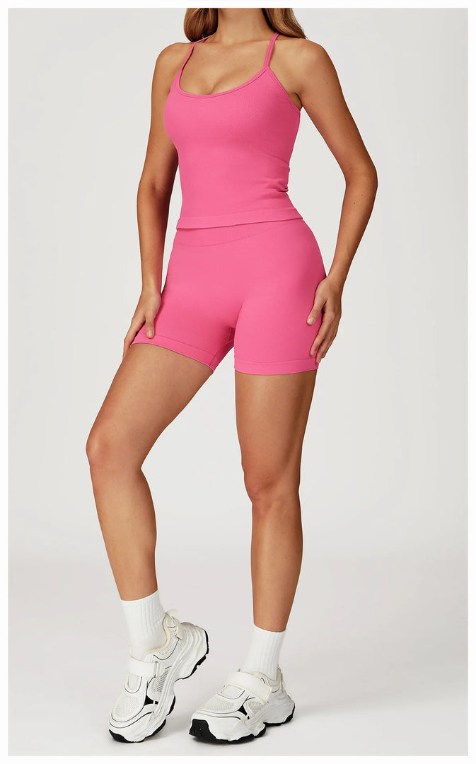 Seamless Contour Two Piece Yoga Set for Performance