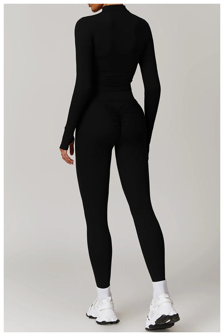 Premium Breathable Long Sleeve Performance Gym Top Nylon