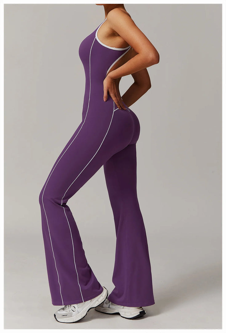 Sculpted Seamless Performance Jumpsuit With Front Zip