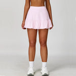 Load image into Gallery viewer, High Waist Tennis Skirt With Breathable Pockets Nylon

