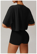 Load image into Gallery viewer, Moisture Wicking Luxe Contour Yoga Top Short Sleeve
