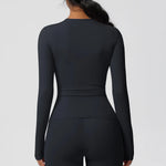 Load image into Gallery viewer, Luxurious Breathable Contoured Long Sleeve Yoga Top Nylon
