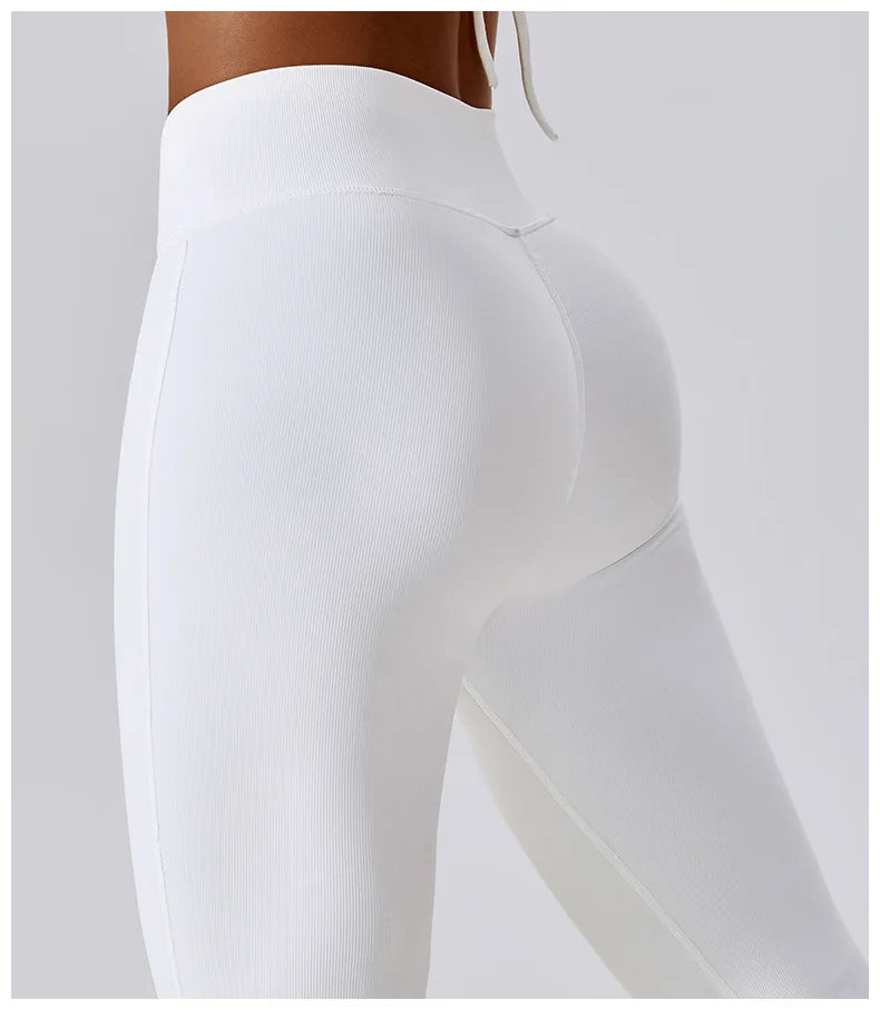 Contour High Waist Flare Leggings With Performance Wear