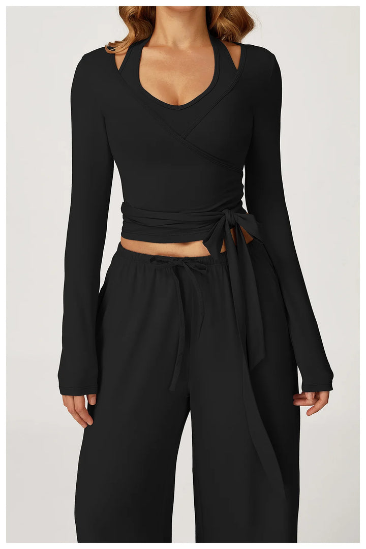 Premium Extended Sleeve Contour Yoga Top Performance