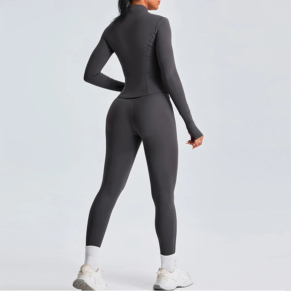 Luxurious Two Piece Contoured Performance Yoga Leggings
