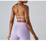 Load image into Gallery viewer, Cross Back Strappy Seamless Bralette Soft Nylon Spandex
