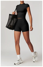 Load image into Gallery viewer, Luxurious Breathable High Waist Yoga Shorts For Running
