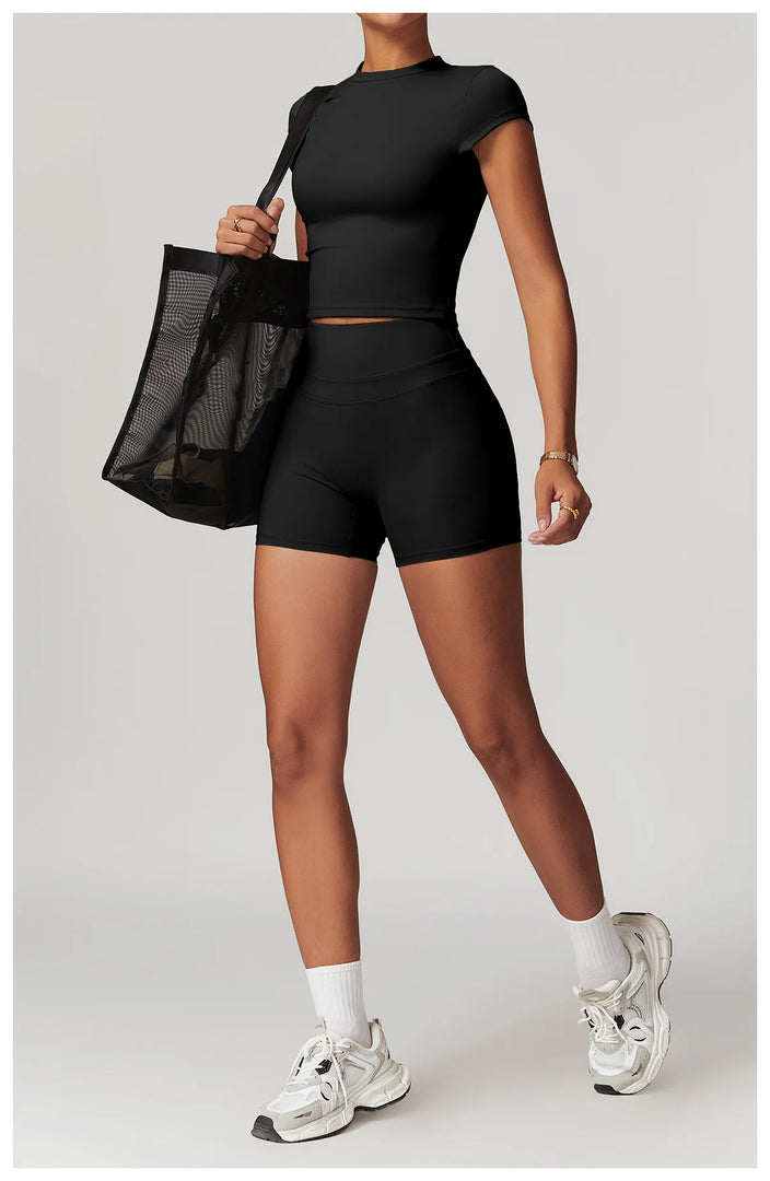 Luxurious Breathable High Waist Yoga Shorts For Running