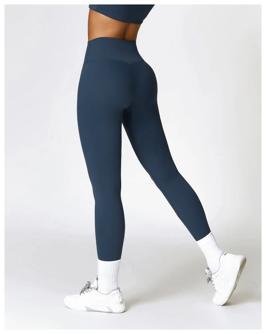 Seamless High Waist Contour Leggings For Performance