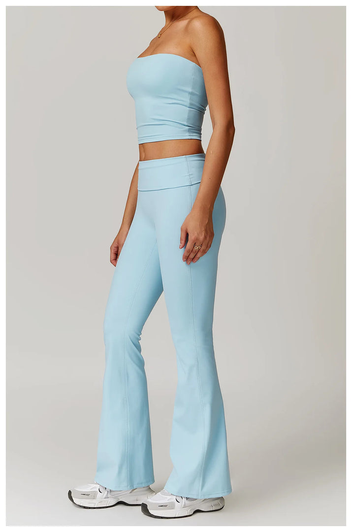 Sculpted Strapless Yoga Vest Contoured Support Brassiere