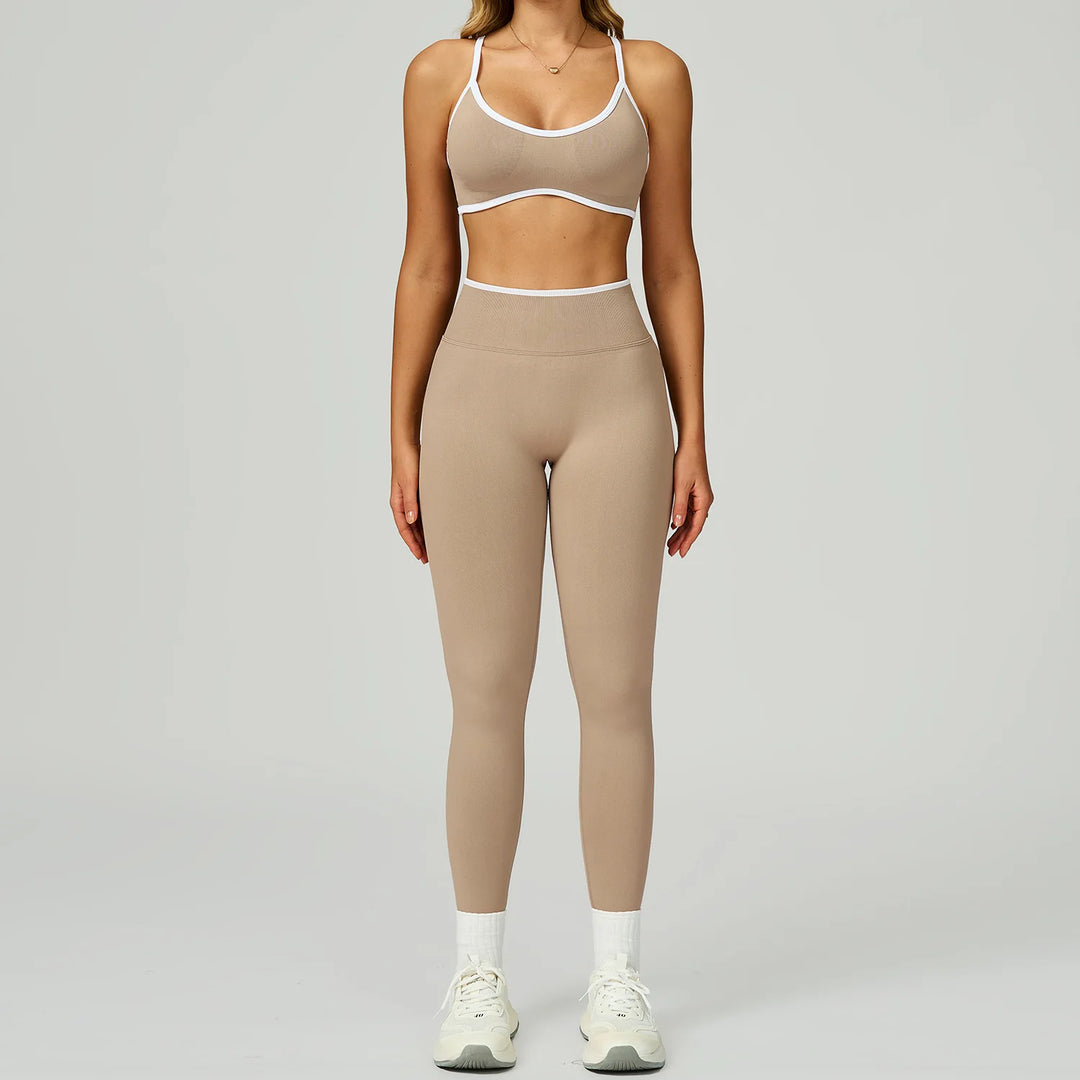 Seamless Contour Two Piece Yoga Set Luxe Performance Wear