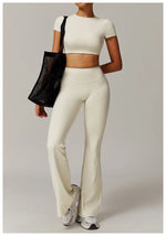 Load image into Gallery viewer, Contour Yoga Cropped Top Short Sleeve Performance Pro
