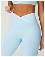 Load image into Gallery viewer, High Waist Sculpt Leggings Breathable Knit Performance Wear

