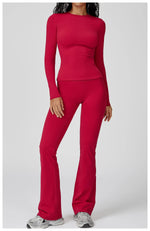 Load image into Gallery viewer, Luxurious Contour 2 Piece Yoga Athleisure Set Nylon
