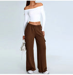 Load image into Gallery viewer, Off Shoulder Contour Seamless Athleisure Top Nylon
