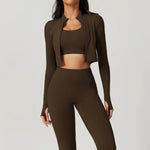 Load image into Gallery viewer, Three Piece Breathable Yoga Tracksuit Pro For Performance
