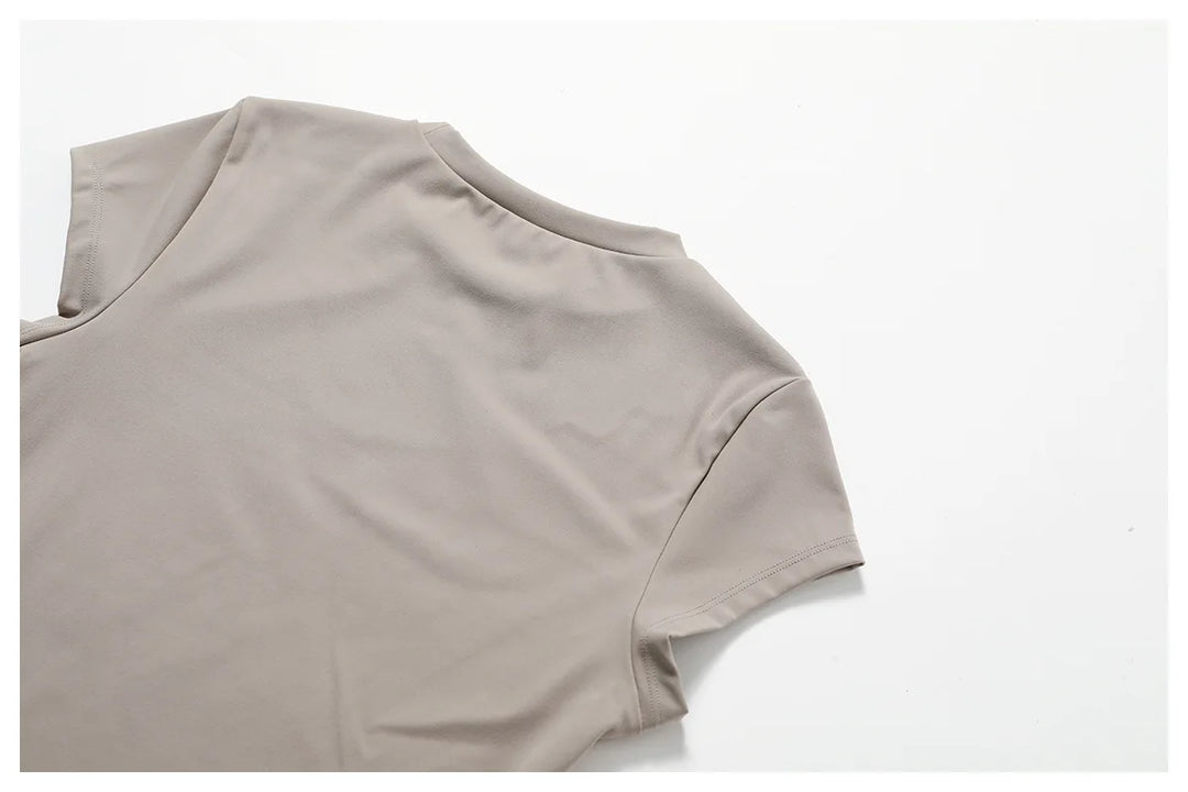 Performance Contoured Seamless Yoga Shirt Quick Dry