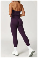 Load image into Gallery viewer, Two Piece Yoga Set Seamless Contour Performance Wear
