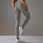 Load image into Gallery viewer, Ribbed Scrunch Contour Seamless High Waist Leggings
