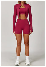 Load image into Gallery viewer, Three Piece Breathable Yoga Tracksuit Pro For Performance
