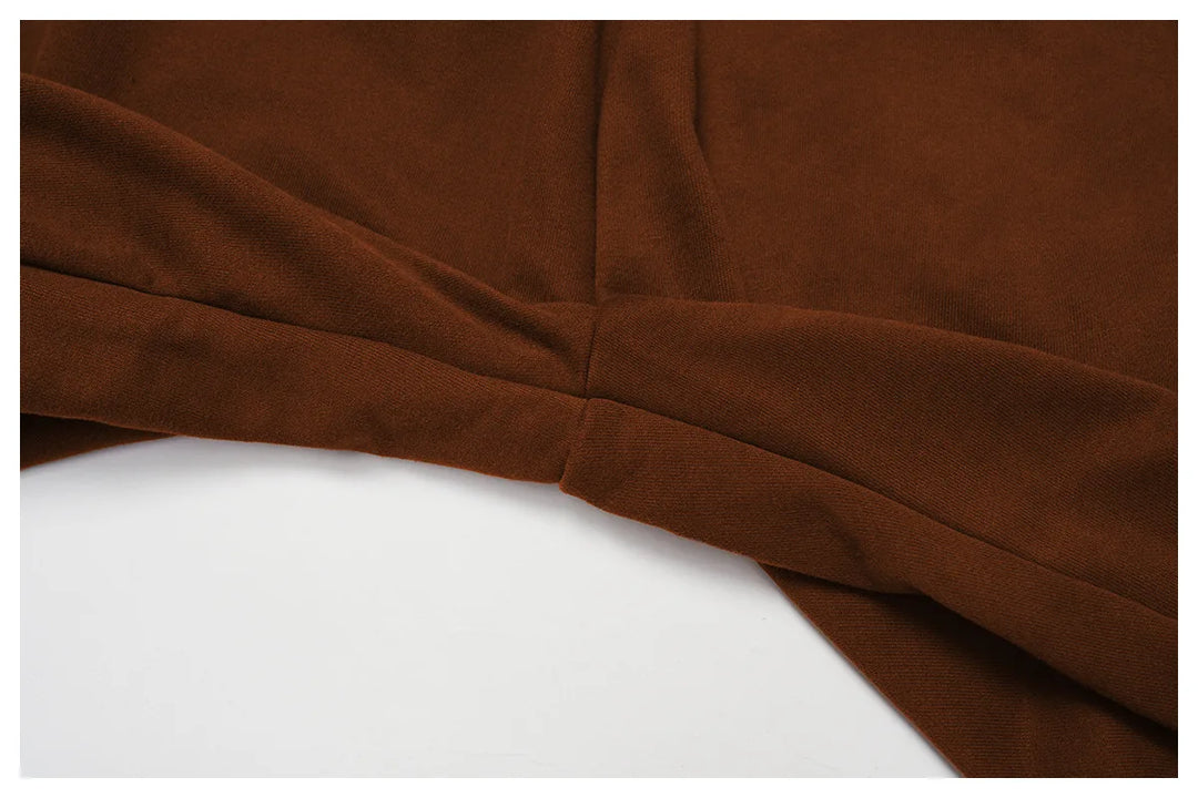 Luxurious 2 Piece Hooded Sweat Shirt Set Winter Wear Cotton