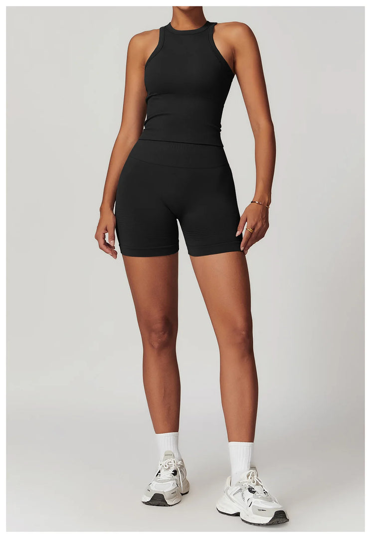 Seamless Contour Performance Fabric Two Piece Yoga Set