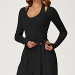 Load image into Gallery viewer, Premium Extended Sleeve Contour Yoga Top Performance
