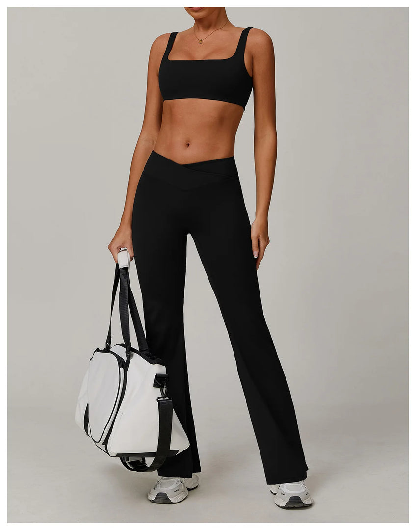 Contoured Performance Yoga Leggings With High Waist