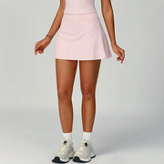 Contoured Performance Yoga Shorts Skirt Set Nylon Fabric