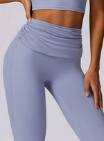 Load image into Gallery viewer, High Waist Flare Leggings for Studio Sophistication
