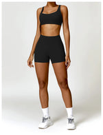 Load image into Gallery viewer, Seamless Two Piece Yoga Set Contour Silhouette Leggings
