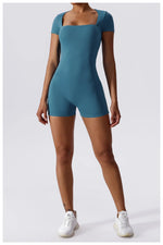 Load image into Gallery viewer, Soft Premium Contoured All In One Yoga Bodysuit Sleeves
