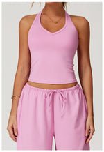 Load image into Gallery viewer, Breathable Impact Contour Yoga Sports Bra Elevation
