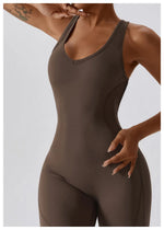 Load image into Gallery viewer, Seamless Contour Studio Jumpsuit Breathable Nylon Knit
