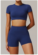 Load image into Gallery viewer, Contour Yoga Cropped Top Short Sleeve Performance Pro
