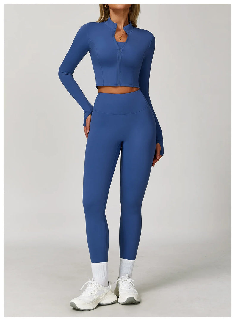 High Waist Contour Yoga Leggings Breathable Performance