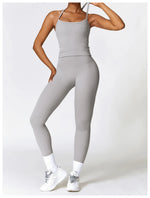 Load image into Gallery viewer, Seamless Sculpted Yoga Core Set Leggings Ribbed Contour
