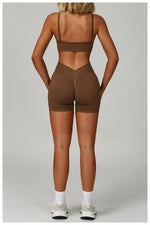 Load image into Gallery viewer, Two Piece Contour Seamless Performance Yoga Ensemble
