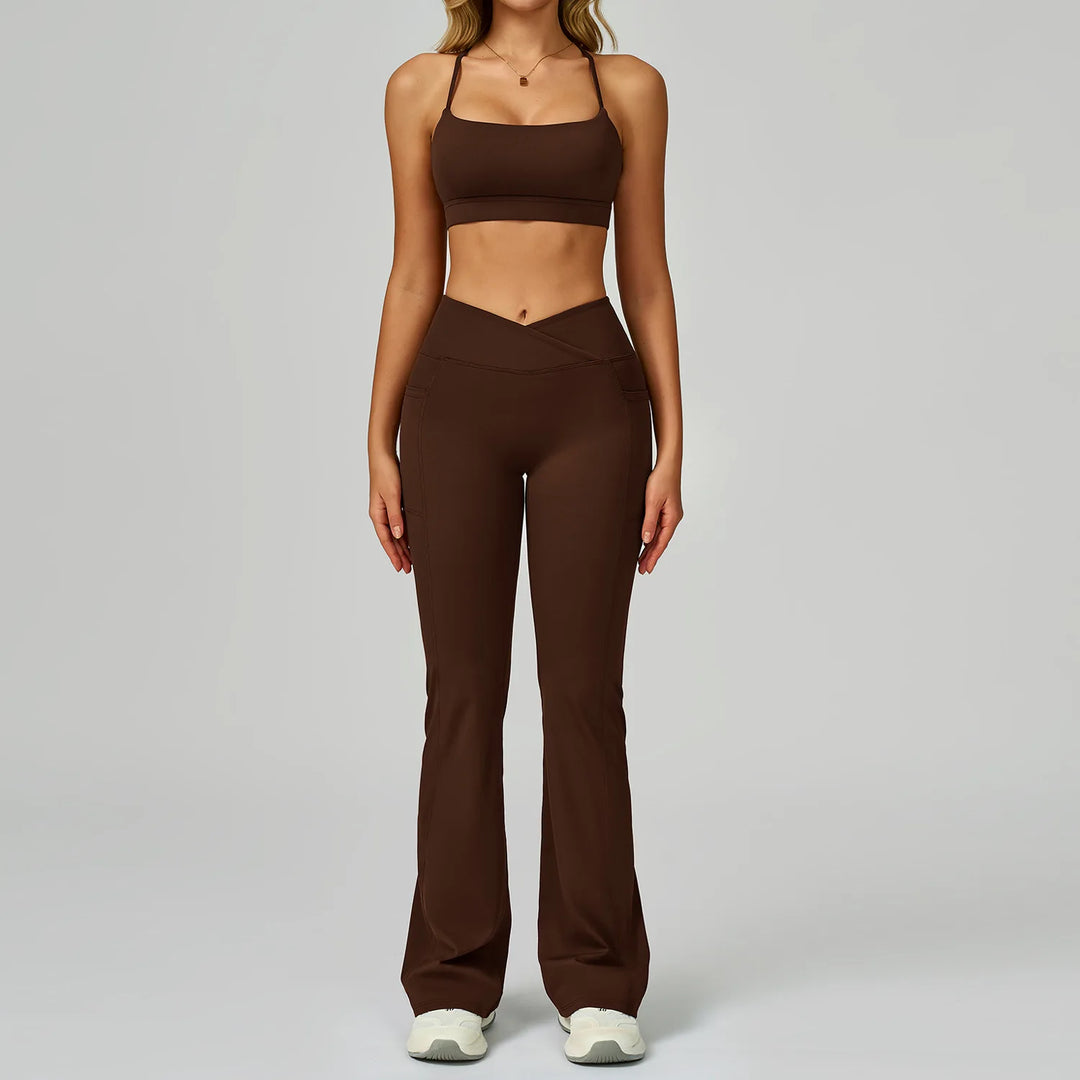 Two Piece Ultra Performance Yoga Luxe Set High Waist Band