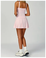 Load image into Gallery viewer, Contoured Performance Yoga Shorts Skirt Set Nylon Fabric
