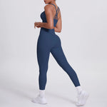Load image into Gallery viewer, Ultra Luxe Contour Yoga Wear 2 Piece Leggings Nylon
