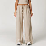 Load image into Gallery viewer, Breathable Contour Drawstring Wide Leg Athletic Pants
