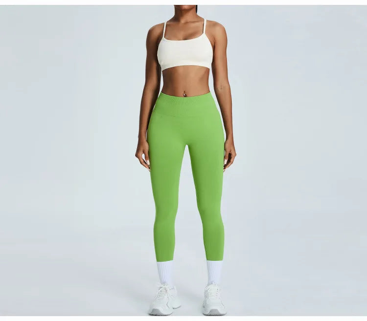 Cross Strap Seamless Yoga Bralette Premium Performance Fit